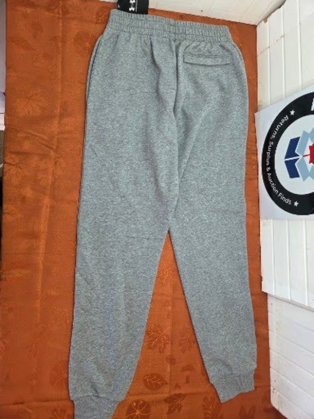 Under Armour Men's UA Rival Fleece Tapered Joggers, Heather Grey, Size Small (S/